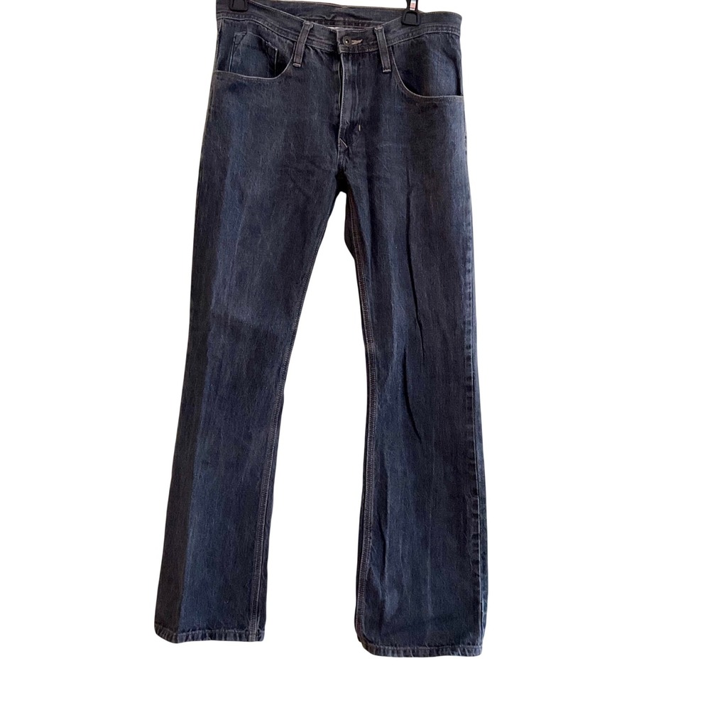 Route 66 Mens Straight Leg Jeans Faded Black Denim 100% Cotton 32x32 Classic‎